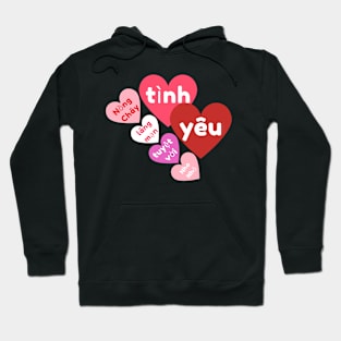 Valentine's Day Candy Heart, All the Ways of Love, Vietnamese Hoodie